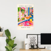 Aperol Spritz Matisse Style Impression Rose Dopami (Bureau à domicile)