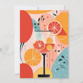 Aperol Spritz Moderne Couples Douche Invitation (Dos)