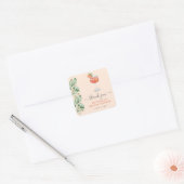 Aperol Spritz Oranje Bruiloftsfeest Vierkante Sticker (Envelop)