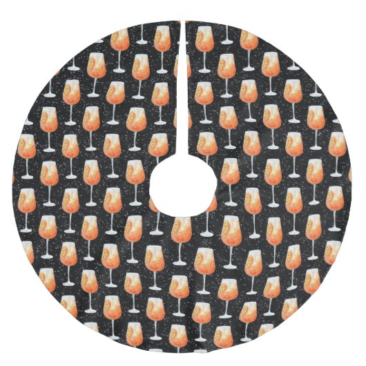 Aperol Spritz Patroon Kerstboom Rok (Voorkant)