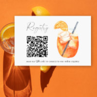 Aperol spritz QR-code bruidsfeest registratie 