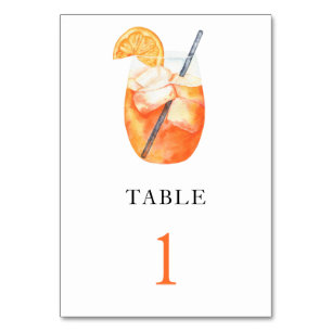 Aperol spritz - Tafelnummer