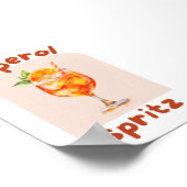 Aperol Spritz | Trendy kunst aan de muur | Minimaa Poster (Hoek)