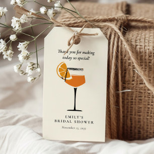 Aperol Spritz Tropische Bruidsfeest Cadeaulabel