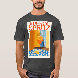 Aperol spritz-verfminimalistisch poster t-shirt
