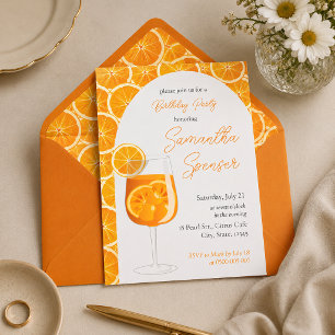 Aperol Spritz Verjaardagsfeest Uitnodiging