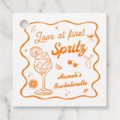 Aperol spritz vrijgezellenfeest bedankjes labels (Voorkant)