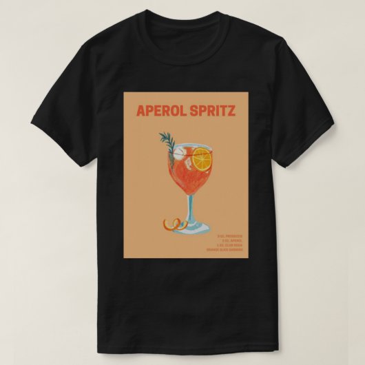 Aperol Spritz wallart T-shirt (Design voorkant)