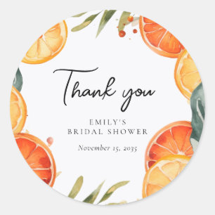 Aperol Spritz Watercolor Bruidsfeest Ronde Sticker