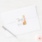 Aperol Spritz Watercolor Bruidsfeest Vierkante Sticker (Envelop)