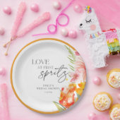 Aperol Spritz Waterverf Bruidsdiner Papieren Bordje (Feest)