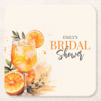 Aperol Spritz Waterverf Bruidsdouche