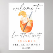 Aperol Spritz Welkom vrijgezellenfeest feest Poster (Voorkant)