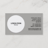 Aperture Cirkel - zwart Visitekaartje (Achterkant)