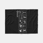 Aperture Labs Jump Into The Rtal For Science Funny Fleece Deken (Voorkant (Horizontaal))