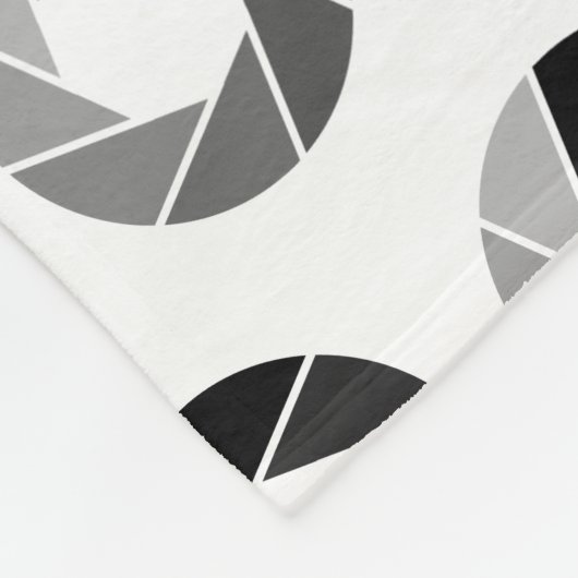 Aperture Pattern - Tonen Fleece Deken (Hoek)