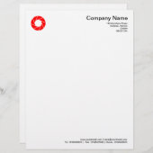 Aperture - Red Custom Briefhoofd (Voorkant / Achterkant)