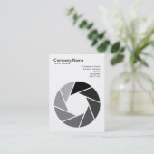 Aperture Symbol - Tonen Visitekaartje (Staand voorkant)