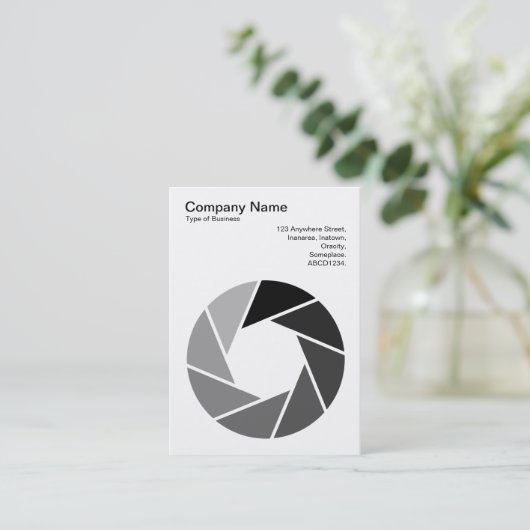 Aperture Symbol - Tonen Visitekaartje (Staand voorkant)