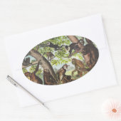 Apes en primaten ovale sticker (Envelop)