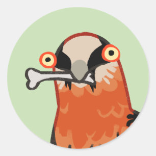 Apettit van het bot ronde sticker