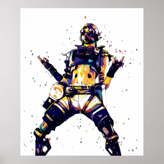 Apex Legends Octane pop art Poster (Voorkant)