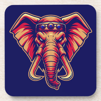 Apex Pachyderm - Marineblauwe en Oranje Editie Bier Onderzetter