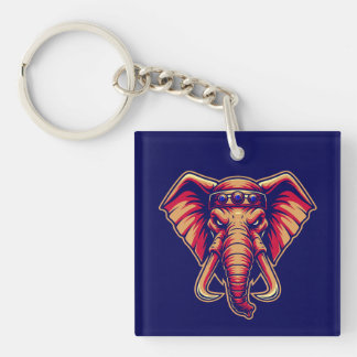 Apex Pachyderm - Navy Blue and Orange Edition Sleutelhanger