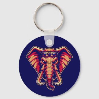Apex Pachyderm - Navy Blue en Oranje Editie Sleutelhanger