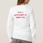 APG Vrouwen T-shirt met lange mouwen (Achterkant)