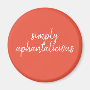 Aphantasia Eenvoudig Aphantalicious Witte Letterty Magneet
