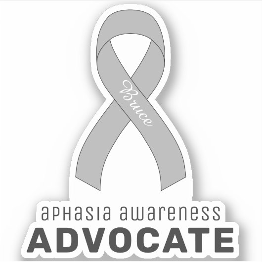 Aphasia Awareness Advocate Vinyl Sticker (Voorkant)
