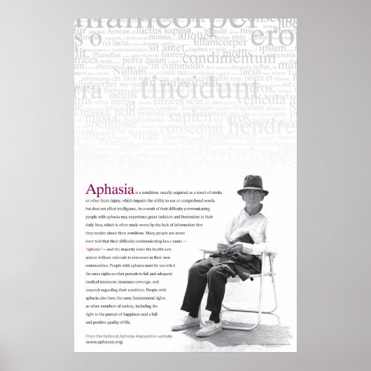 Aphasia Poster (Voorkant)