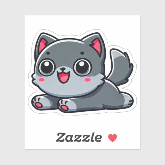 Aphmau, Aaron, Meemeows, Schattigee Wolf, Cats Sti Sticker (Vel)