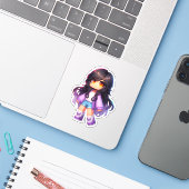 Aphmau Schattigee Youtuber, Meemeows, Verjaardag,  Sticker (Laptop met iPhone)