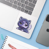 Aphmau, Zane, Meemeows, Chat mignon, Goth, Sticker (Ordinateur portable avec iPhone)