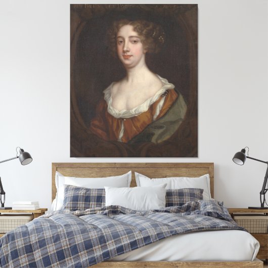 Aphra Behn (ca. 1670) Canvas Afdruk (Insitu (Slaapkamer))