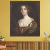Aphra Behn (ca. 1670) Canvas Afdruk (Insitu (Woonkamer))