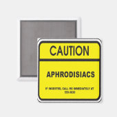 Aphrodisiacs Dans Le Réfrigérateur Aimant Avertiss (Recto/Verso)