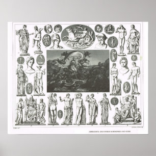Aphrodite en andere goden en godinnen poster