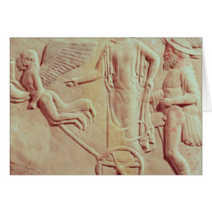 Aphrodite et Hermes montant sur un char
