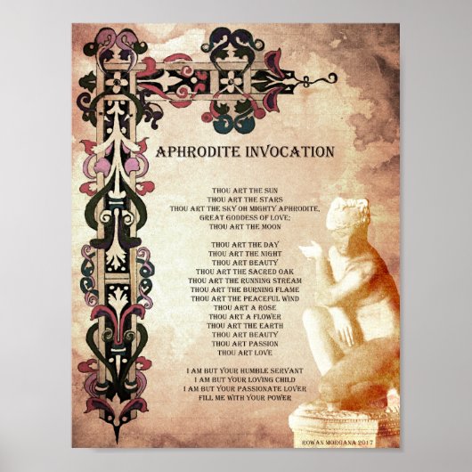 APHRODITE-INVOCATIE POSTER (Voorkant)