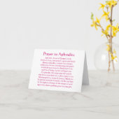 Aphrodite Notecard Kaart (Gele Bloem)