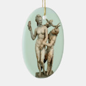 Aphrodite, Pan en Eros Keramisch Ornament (Rechts)