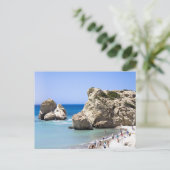 Aphrodites rock briefkaart (Staand voorkant)