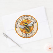 Apiary Bee's Wax Balm Étiquette Honeycomb Modèle (Enveloppe)