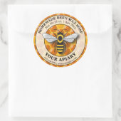 Apiary Bee's Wax Soap Label Honeycomb Sjabloon (Tas)