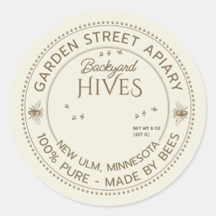 Apiary Benoals imker Ronde Sticker