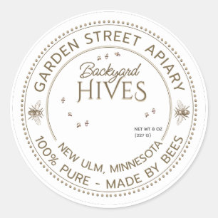 Apiary Benoals imker Ronde Sticker