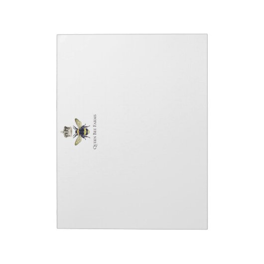 Apiary Elegant Bee Crown Boerderij Notitieblok (Gedraaid)